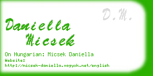 daniella micsek business card